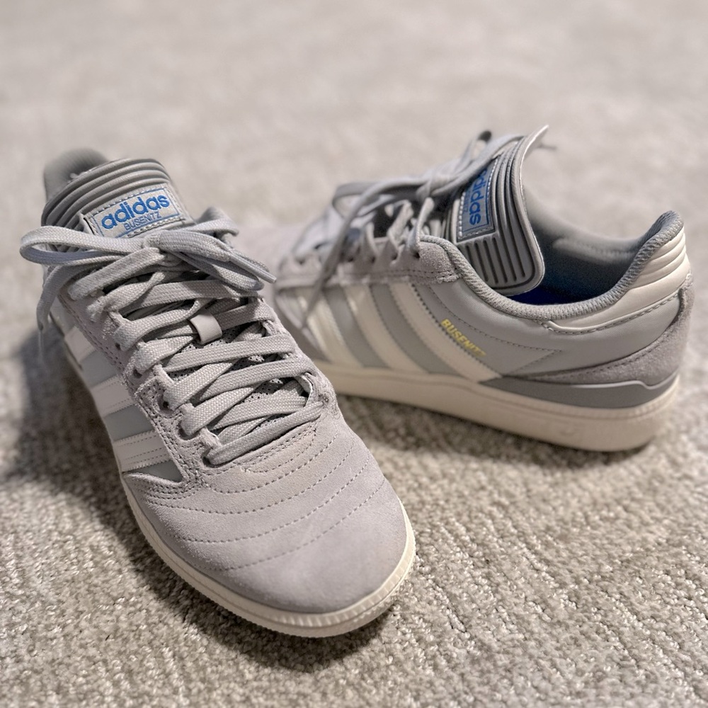 Adidas Gray and White Casual Shoes